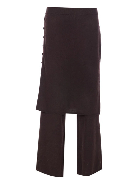  Lisa Yang Payton Elasticated Double-layered Trousers - Brown 