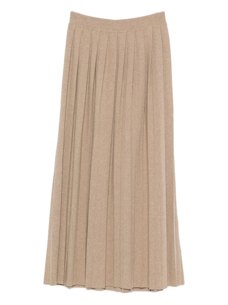  Lisa Yang Pleated Skirt - Brown 