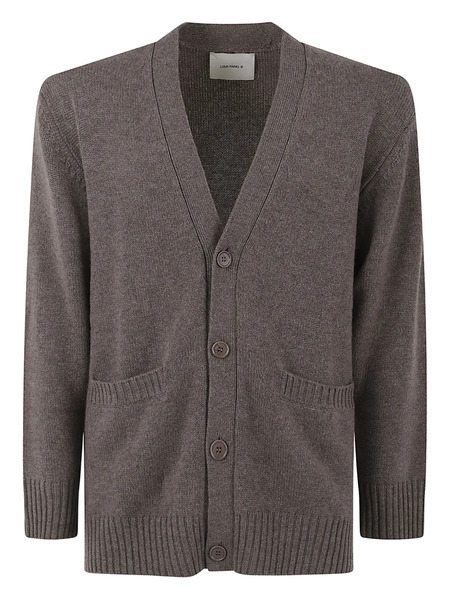  Lisa Yang Pocketed Buttoned Cardigan - Grey 