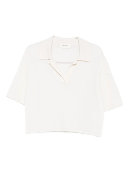  Lisa Yang Polo-collar T-shirt - Neutrals 