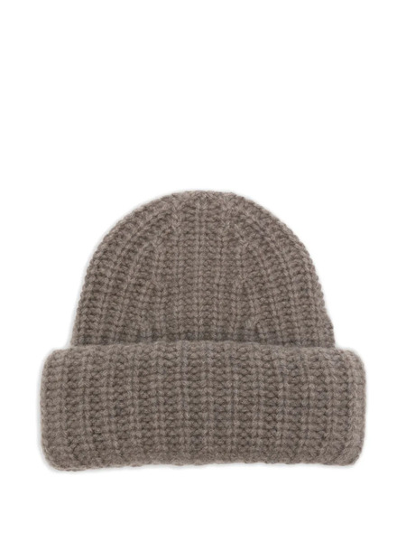  Lisa Yang Ribbed Beanie - Brown 