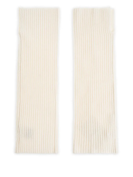  Lisa Yang Ribbed Gloves - Neutrals 