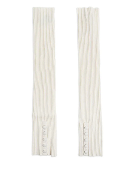  Lisa Yang Ribbed Gloves - Neutrals 