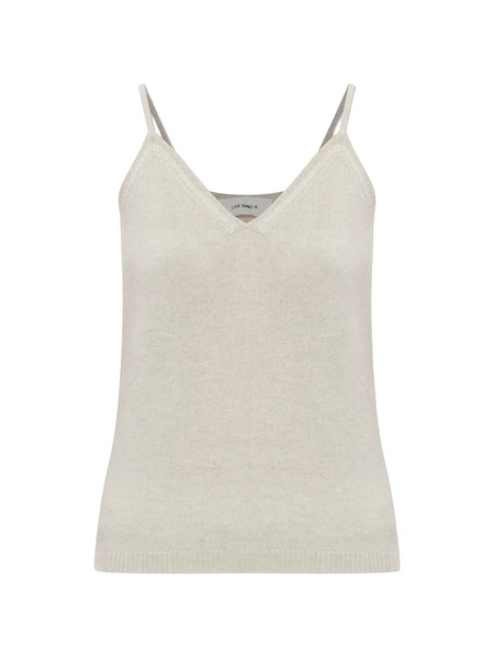  Lisa Yang V-neck Strap Top - Neutrals 