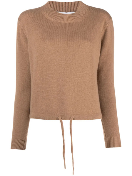  Liska Cashmere Drawstring-hem Jumper - Brown 
