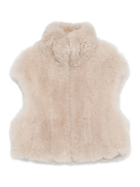  Liska High-neck Sleeveless Gilet - Neutrals 