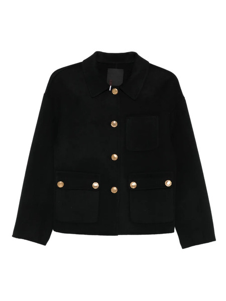 Liska Jack Front-button Jacket - Black 