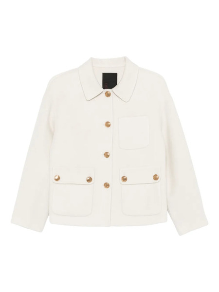  Liska Jack Front-button Jacket - White 