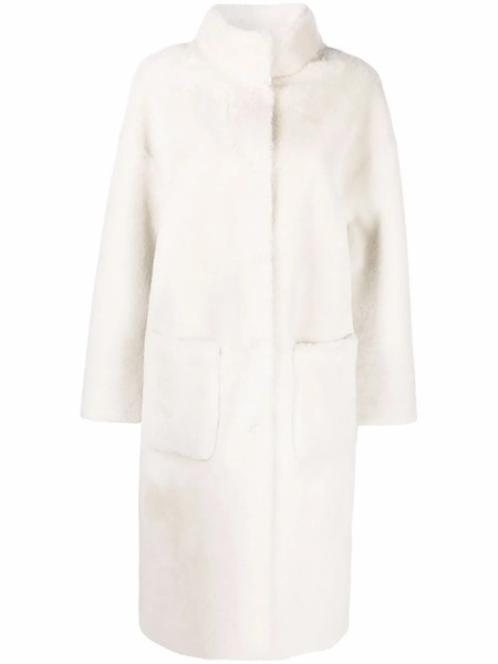  Liska Reversible Shearling Coat - Neutrals 