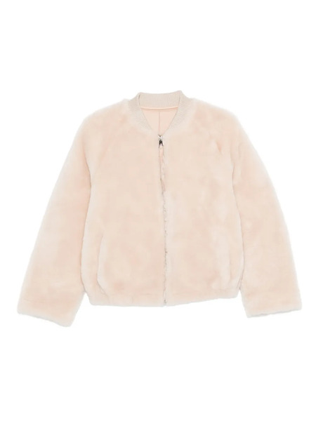  Liska Ribbed-cuff Bomber Jacket - Neutrals 