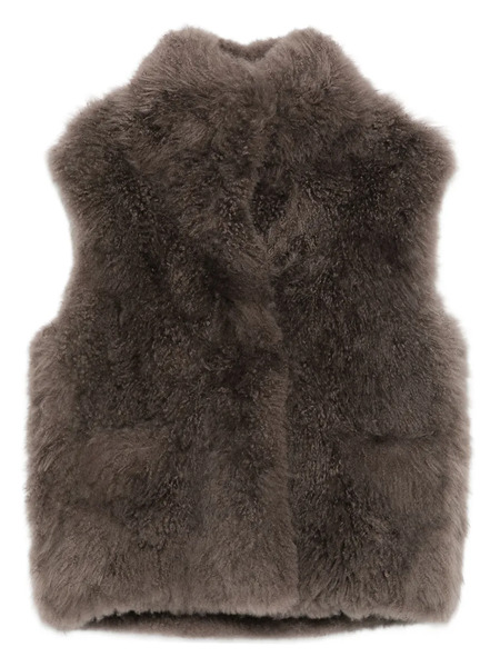  Liska Shearling Gilet - Brown 