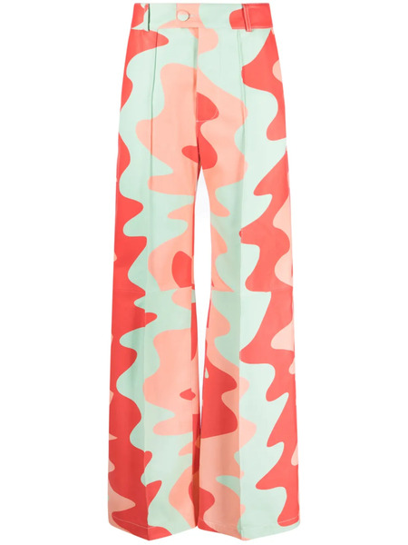  Liska X Kalissa Hose Leather Trousers - Green 