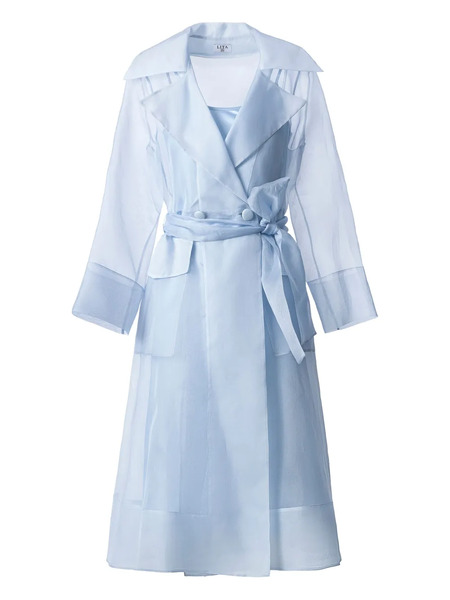  Lita Couture Clair Belted Midi Dress - Blue 
