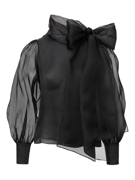  Lita Couture Ellise Long-sleeve Blouse - Black 