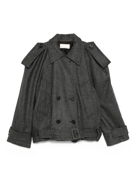 Litkovska Double-breasted Belted Jacket - Grey 