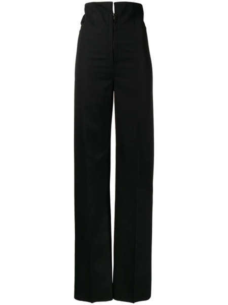 Litkovska High-waisted Wool Trousers - Black 
