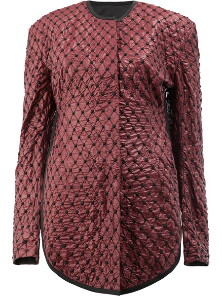  Litkovska Quilted Fitted Jacket - Red 