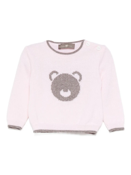  Little Bear Bear Graphic Top - Pink 