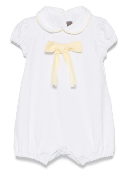  Little Bear Bow-appliqué Body - White 