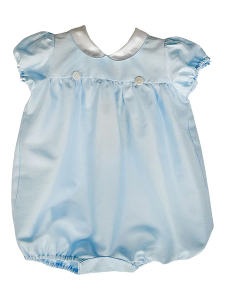  Little Bear Button Collared Babywear - Blue 