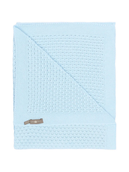  Little Bear Knitted Blanket - Blue 