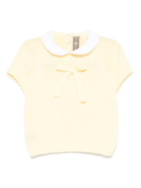  Little Bear Short-sleeves Sweater - Yellow 