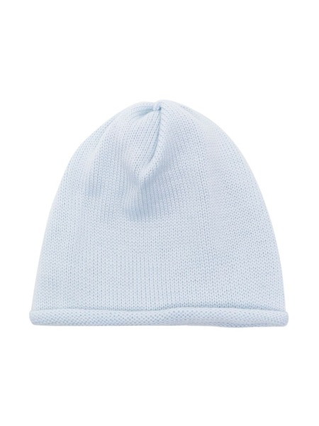  Little Bear Virgin Wool Ribbed Beanie - Blue 