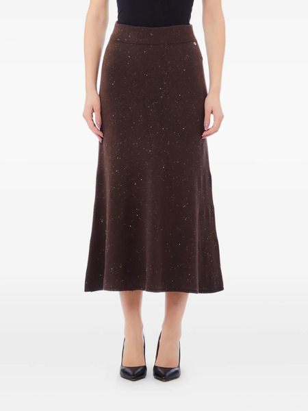  Liu Jo A-line Midi Skirt - Brown 