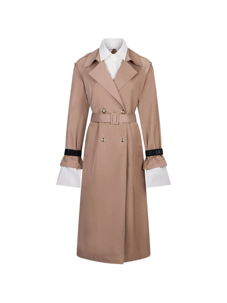  Liu Jo Belted Double-breasted Trench Coat - Brown 