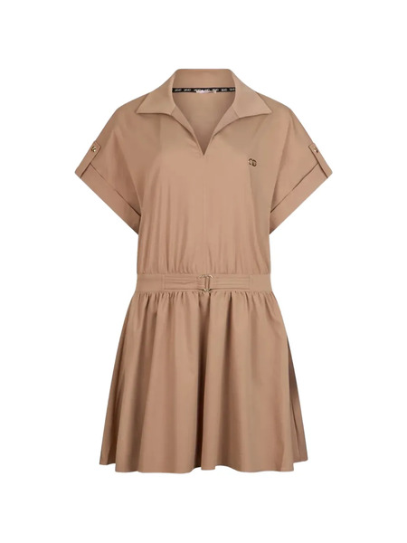  Liu Jo Liu Jo Better V-neck Mini Dress - Neutrals 