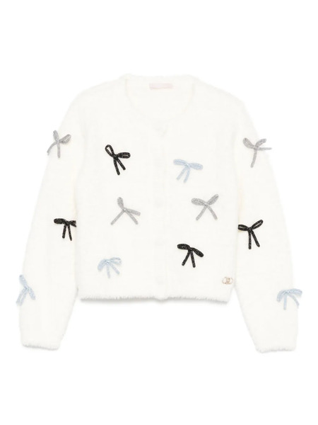  Liu Jo Bow-embellished Cardigan - White 