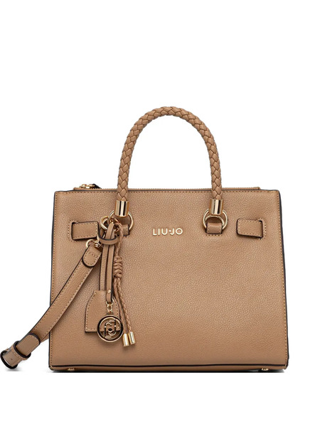  Liu Jo Braided Handle Tote Bag - Brown 