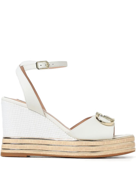  Liu Jo Buckled Platform Sandals - White 