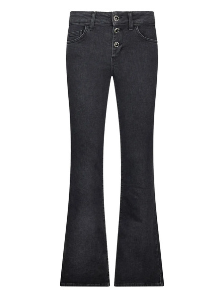 Liu Jo Button-embellished Bootcut Jeans - Black 