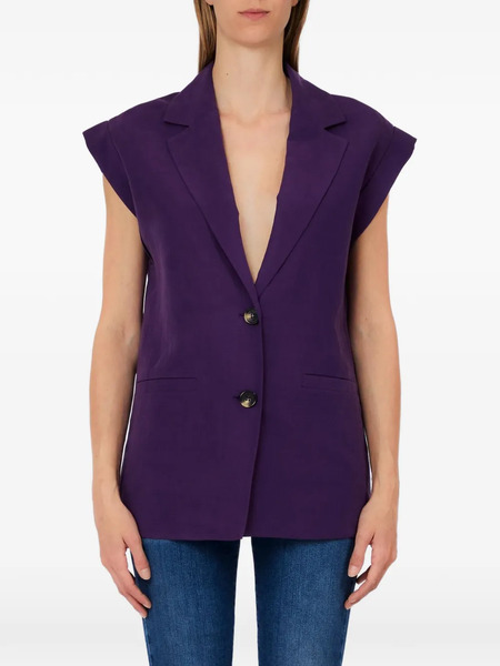  Liu Jo Button Waistcoat - Purple 
