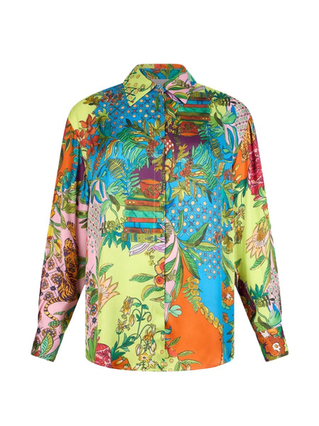  Liu Jo Buttoned Printed Shirt - Green 