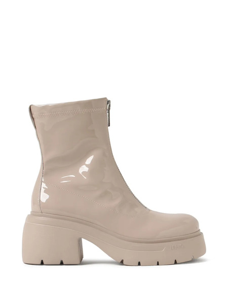  Liu Jo Carrie 26 Zip Platform Boots - Neutrals 