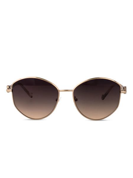  Liu Jo Chain-detail Round-frame Sunglasses - Gold 