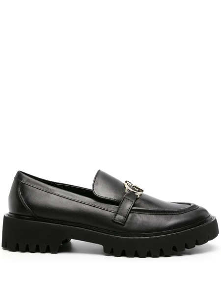  Liu Jo Cora 01 Leather Loafers - Black 