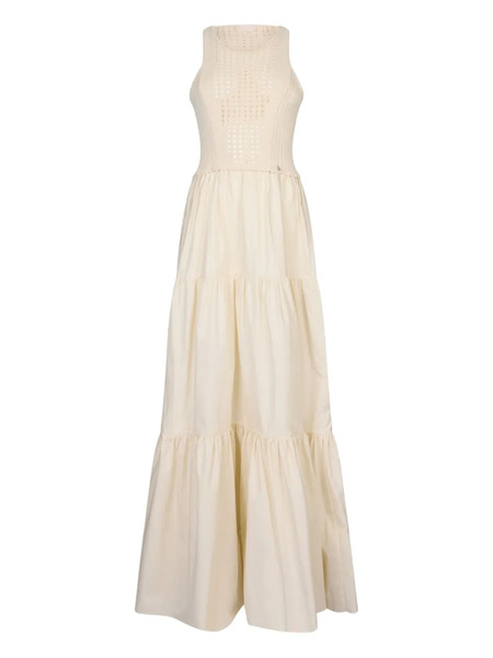  Liu Jo Cotton Maxi Dress - Neutrals 