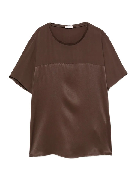  Liu Jo Crew-neck Blouse - Brown 