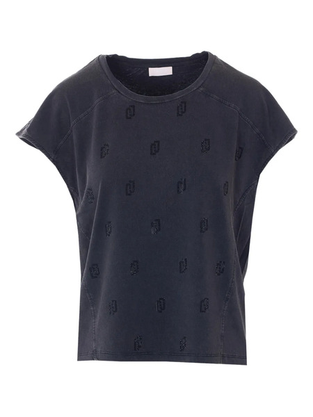  Liu Jo Crew-neck T-shirt - Black 