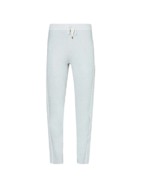  Liu Jo Drawstring Side-stripe Track Pants - Silver 