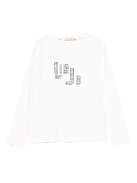  Liu Jo Embellished Long-sleeved T-shirt - White 