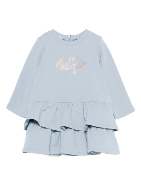  Liu Jo Embellished Ruffled Dress - Blue 