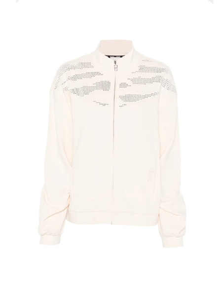  Liu Jo Embellished Zip-up Sweatshirt - Neutrals 