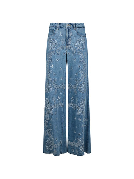  Liu Jo Embroidery Flared Jeans - Blue 