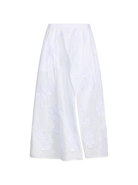  Liu Jo Embroidery Slit Midi Skirt - White 