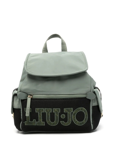  Liu Jo Flap Top Logo Backpack - Green 