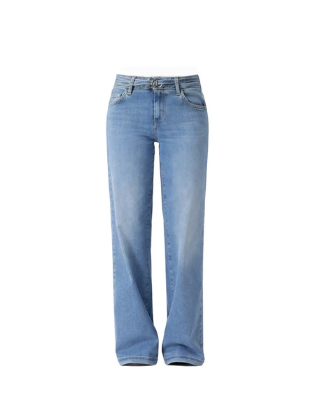  Liu Jo Flared Buckle Jeans - Blue 